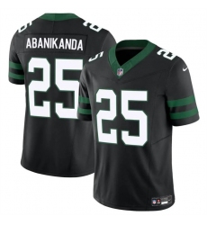 Men's New York Jets #25 Israel Abanikanda Black 2023 F.U.S.E Vapor Untouchable Limited Football Stitched Jersey