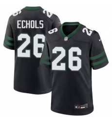 Men's New York Jets #26 Brandin Echols Black Vapor Untouchable Limited Football Stitched Jersey