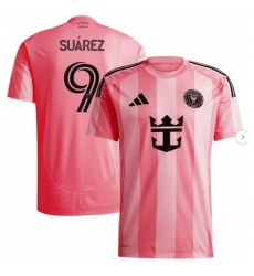 Men's Inter Miami CF Luis Suárez adidas Light Pink 2025 Euforia Replica Player Jersey