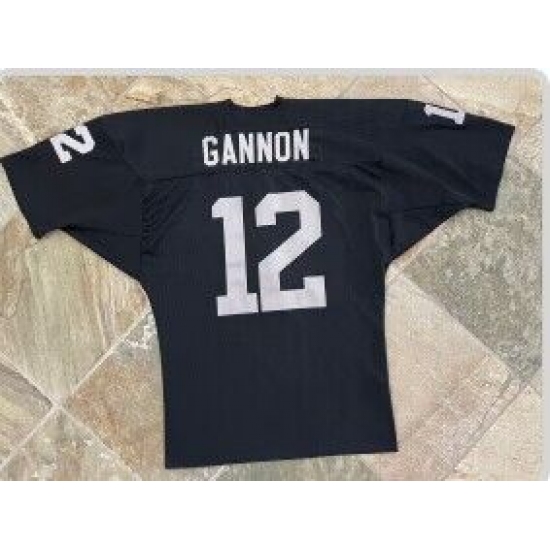 Men's Nike Oakland Raiders #12 Gannon Black Jersey ,comejerseys,cheap ...