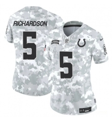 Women's Indianapolis Colts #5 Anthony Richardson 2024 F.U.S.E Arctic Camo Salute To Service Limited Stitched Jersey(Run Small)