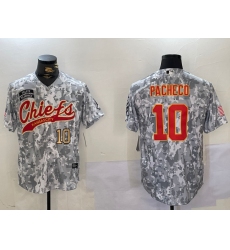 Men's Kansas City Chiefs #10 Isiah Pacheco 2024 Arctic Camo Salute To Service Stitched Baseball Jerseys