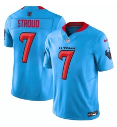 Men's Houston Texans #7 C.J. Stroud Blue 2024 Vapor F.U.S.E. Limited Football Stitched Jersey