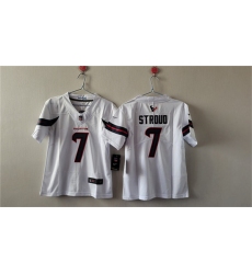 Women's Houston Texans #7 C.J. Stroud White Vapor Untouchable Limited Stitched Jersey (Run Small)