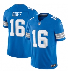 Men's Detroit Lions #16 Jared Goff Blue 2024 F.U.S.E. Vapor Limited Stitched Jersey Men's Detroit Lions #16 Jared Goff Blue 2024 F.U.S.E. Vapor Limited Stitched Jersey
