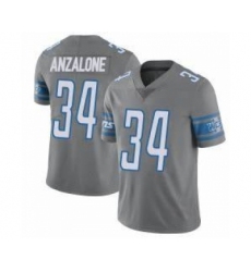 Men's Nike Detroit Lions #34 Alex Anzalone Grey Vapor Untouchable Limited Stitched Jersey