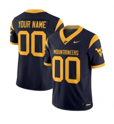 Men's West Virginia Mountaineers ACTIVE PLAYER Custom Navy 2025 F.U.S.E. Stitched Jersey