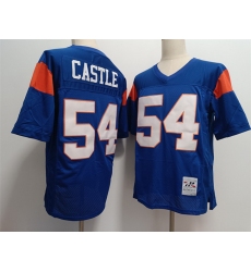 Blue Mountain State #54 Thad Castle Blue Stitched Football Jersey