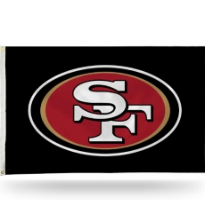 2Pcs NFL San Francisco 49ers flag Standard 3' x 5'  Flag Single Sided - Indoor or Outdoor - Home Décor