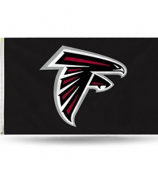 2Pcs Atlanta Falcons flag NFL Standard 3' x 5' Banner Flag Single Sided - Indoor or Outdoor