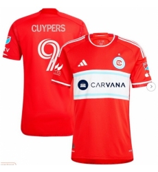 Men's Chicago Fire Hugo Cuypers adidas Red 2024 Return To Red Authentic Player Jersey