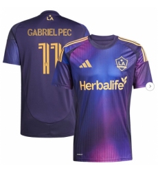 Mens LA Galaxy Gabriel Pec adidas Navy 2025 RIZON Replica Player Jersey
