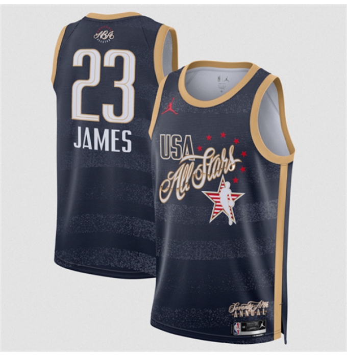 Men's 2026 All-Star #23 LeBron James Navy Stitched Basketball Jersey