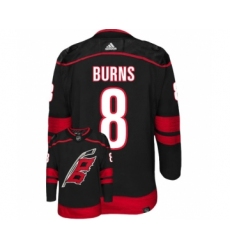 Men's Carolina Hurricanes #8 Brent Burns Black Stitched Jersey