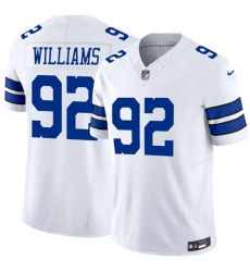 Men's Dallas Cowboys #92 Quinnen Williams White 2025 F.U.S.E Vapor Untouchable Limited Football Stitched Jersey