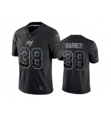 Men's Tampa Bay Buccaneers #38 Kenjon Barner Black Reflective Limited Stitched Jersey
