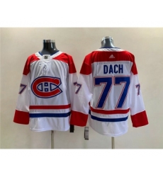 Men's Montreal Canadiens #77 Kirby Dach White Stitched Jersey