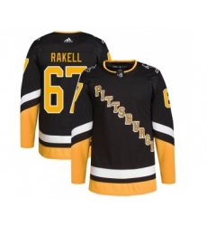 Men's Pittsburgh Penguins #67 Rickard Rakell Black 2021-2022 Stitched Jersey