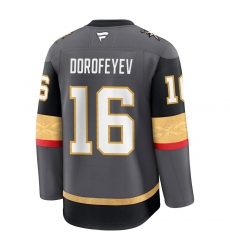 Men's Vegas Golden Knights #16 Pavel Dorofeyev Gray Authentic Jersey