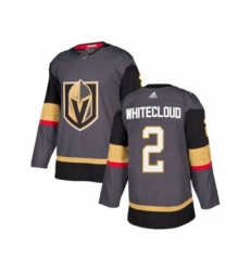 Men's Vegas Golden Knights #2 Zach Whitecloud Gray Stitched Jersey