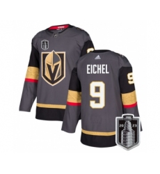 Men's Vegas Golden Knights #9 Jack Eichel Gray 2023 Stanley Cup Final Stitched Jersey