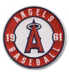 Stitched Baseball Los Angeles Angels of Anaheim Round Sleeve '1961' Patch (2012)