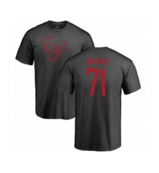 Football Houston Texans #71 Tytus Howard Ash One Color T-Shirt