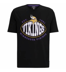 Men's Minnesota Vikings Black BOSS X Trap T Shirt