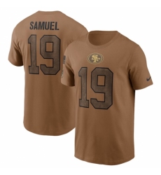 Men's San Francisco 49ers #19 Deebo Samuel 2023 Brown Salute To Service T Shirt