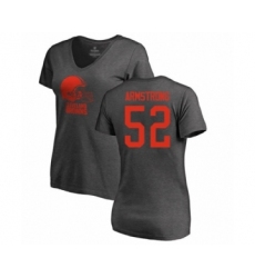 Football Women's Cleveland Browns #52 Ray-Ray Armstrong Ash One Color T-Shirt