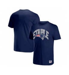 Men's New England Patriots x Staple Navy Logo Lockup T-Shirt