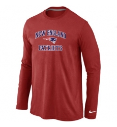 Nike New England Patriots Heart & Soul Long Sleeve NFL T-Shirt - Red
