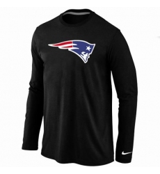 Nike New England Patriots Team Logo Long Sleeve NFL T-Shirt - Black