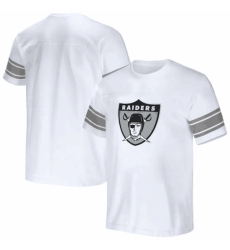 Men's Las Vegas Raiders White X Darius Rucker Collection Football Striped T Shirt