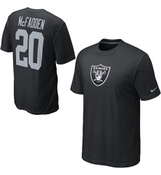 Nike Oakland Raiders #20 Darren McFadden Name & Number NFL T-Shirt - Black