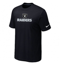 Nike Oakland Raiders Authentic Logo NFL T-Shirt - Black