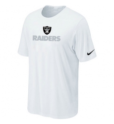 Nike Oakland Raiders Authentic Logo NFL T-Shirt - White