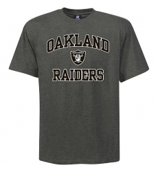Oakland Raiders Big & Tall Heart & Soul NFL T-Shirt - Grey