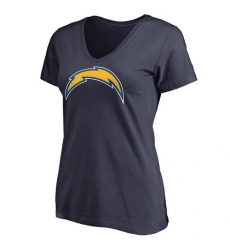 NFL Women's Los Angeles Chargers Pro Line Navy Primary Team Logo Slim Fit T-Shirt