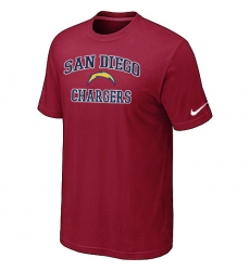 Nike Los Angeles Chargers Heart & Soul NFL T-Shirt - Red