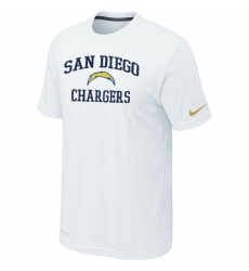 Nike Los Angeles Chargers Heart & Soul NFL T-Shirt - White