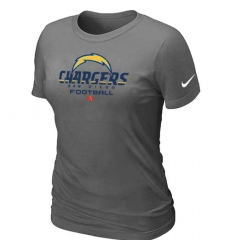 Nike Los Angeles Chargers Women's Critical Victory NFL T-Shirt - Dark Grey