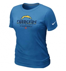 Nike Los Angeles Chargers Women's Critical Victory NFL T-Shirt - Light Blue
