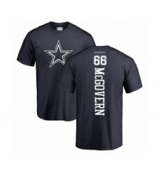 Football Dallas Cowboys #66 Connor McGovern Navy Blue Backer T-Shirt