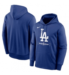 Men's Los Angeles Dodgers Royal 2024 Postseason Collection Therma Pullover Hoodie