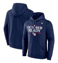 Men's Cleveland Guardians Navy 2024 Postseason Locker Room Pullover Hoodie