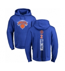 Basketball New York Knicks #2 Wayne Ellington Royal Blue Backer Pullover Hoodie
