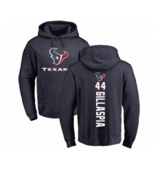 Football Houston Texans #44 Cullen Gillaspia Navy Blue Backer Pullover Hoodie