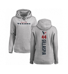 Football Women's Houston Texans #44 Cullen Gillaspia Navy Blue Backer Pullover Hoodie
