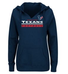 NFL Houston Texans Majestic Women's Self-Determination Pullover Hoodie - Navy